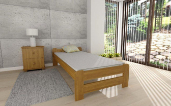 Posteľ Európa 80x200 cm - JELŠA + matrace Superflex + rošt ZADARMO