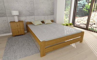 Posteľ Európa 180x200 cm - JELŠA + matrace Superflex + rošt ZADARMO