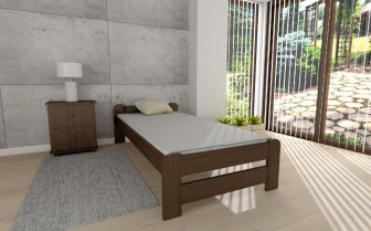 Posteľ Európa 80x200 cm - ORECH + matrace Superflex + rošt ZADARMO