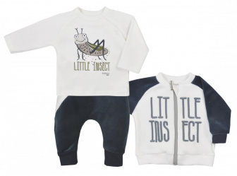 Dojčenský komplet 3-dielny ecru