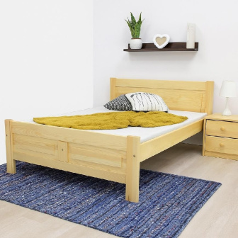 Zvýšená posteľ z masívu Eliška 120x200 cm + rošt ZADARMO