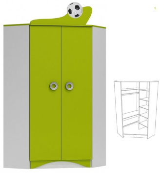 Rohová skriňa N28 - Fotbal