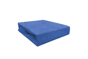 Froté prestieradlo LUX s gumkou 160/200 cm - tmavo modrá