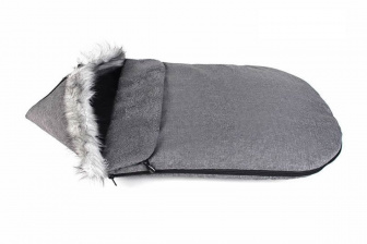 Detský fusak zimný liška 90 cm šedý