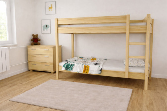 Poschodová posteľ Gino 90x200 cm + rošty ZADARMO