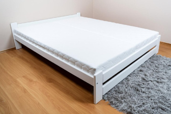 Zvýšená posteľ Halle 160 x 200 cm - BÍLÁ + rošt ZADARMO