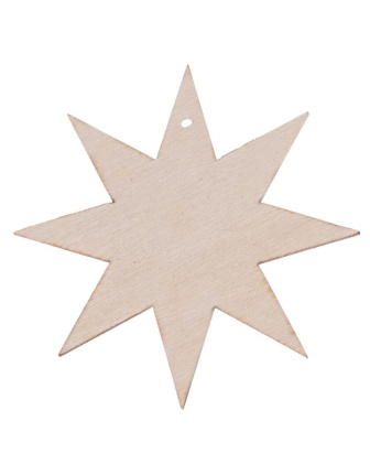 Vianočná drevená dekorácia - Hviezda