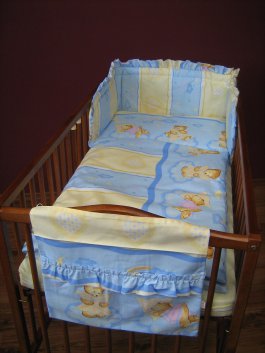 Súprava 6 dielov - modrý macko