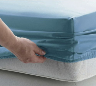 Jersey plachta s gumkou 120/200 cm ECONOMY - modrá