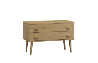 Komoda z masívu borovice Nord K1/2S 99/58,5/42 cm / prírodná