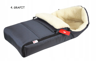 Fusak  K12 ovčia vlna grafit