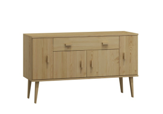 Komoda z masívu borovice Nord K5/1S/2D 155/75/42 cm  / prírodná