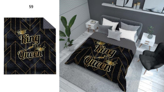 Prikrývka na posteľ 220x240 cm - vzor 059