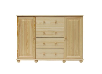 Komoda z masívu borovice KN42 136/100/42 cm
