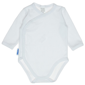 Dojčenské bavlnené body celoprepínací - bílé 56