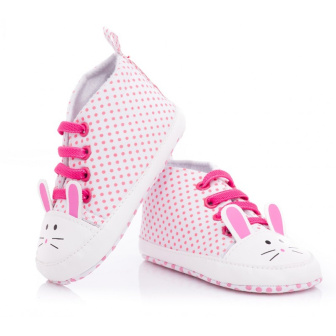 Dojčenské capáčky, tenisky 6-12 mesiacov KTR 011 ružový zajačik