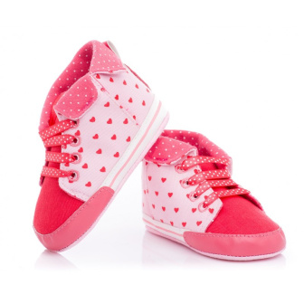 Dojčenské capáčky, tenisky 6-12 mesiacov KTR 015 ružová