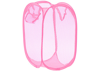 Skladací kôš na hračky, odev - ružový