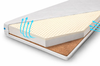 Matrac KOKOS + PUR + LATEX 120x60x11 cm
