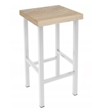 Barová stolička loft - Hoker 58 - biela