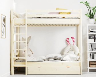 Poschodová posteľ Olivia 90/200 cm + rošty ZADARMO