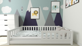 Posteľ Montessori Matylda 120x200 cm - BIELA + rošt ZADARMO