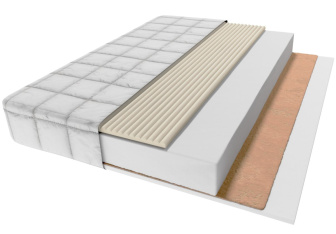 Matrac zónový LUX Visco-kokos 160x80x11 cm
