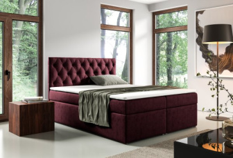 Čalúnená posteľ Malaga 180/200 cm s úložným priestorom - RÔZNE FARBY