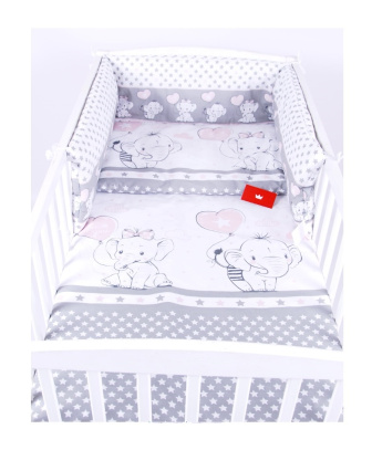 Súprava do postielky 3 diely - slonítka