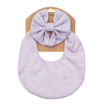 Mušelínový podbradník s mašľou - 12