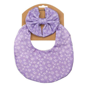 Mušelínový podbradník s mašľou - 1