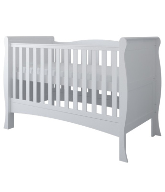 Postieľka 140/70 cm Margit - biela - 3v1