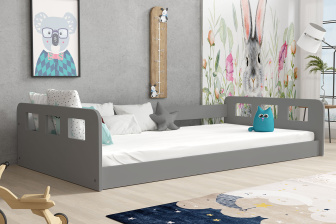 Posteľ Montessori Rona 180 x 80 cm + rošt ZADARMO - sivá