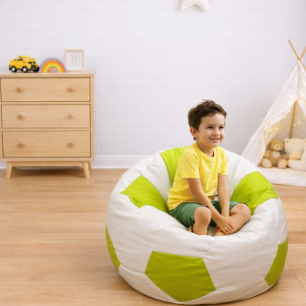 Sedací vak fotbalová lopta 300L, 80 cm XL nr.03