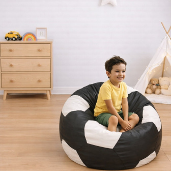 Sedací vak fotbalová lopta 450L, 100 cm XXL nr.08