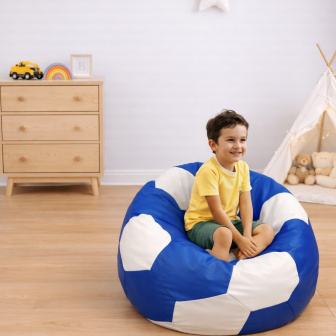 Sedací vak fotbalová lopta 300L, 80 cm XL nr.06