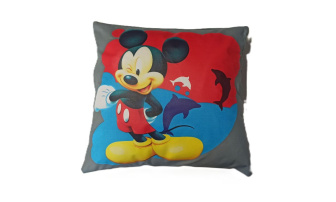 Detská obliečka na vankúš 40x40 cm - Mickey Mouse / šedá