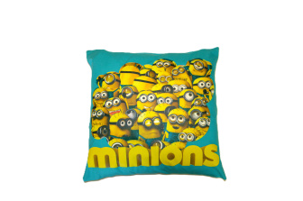 Detská obliečka na vankúš 40x40 cm - Mimoni / tyrkys