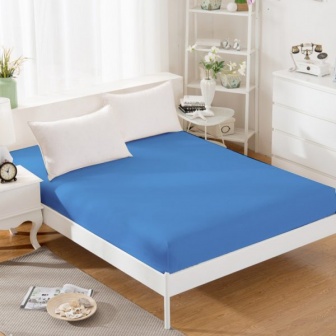 Jersey plachta s gumkou 160/200 cm ECONOMY - modrá