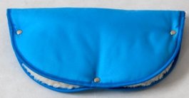 Rukávnik na madlo kočíkov modrá