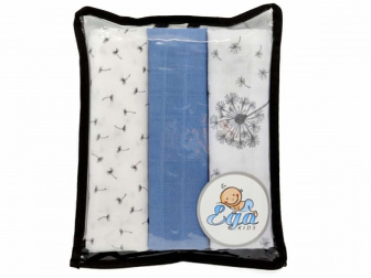 Plienka mušelínová 3 ks - darčekové balenie nr.26