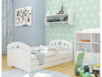 Postel Nina 180/90 cm + zásuvka + matrace