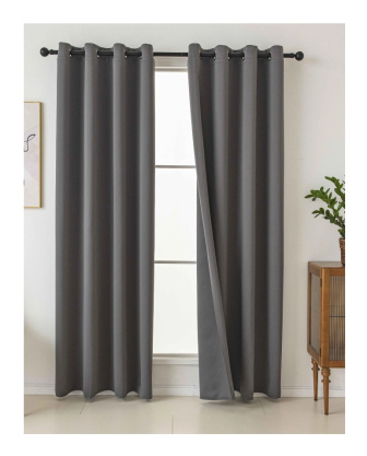 Záves Panama 140/250 cm s oky - šedá