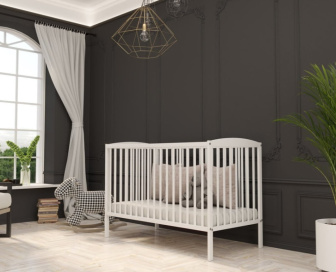 Postieľka masív borovica 120/60 cm Alenka bílá