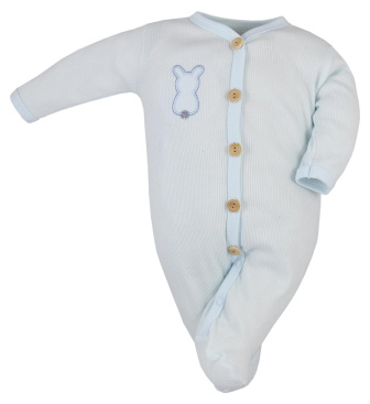 Dojčenský overal rebrovaný modrý