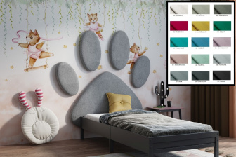 Detské čalúnené čelo Packa 100x50 cm - farebné kombinácie