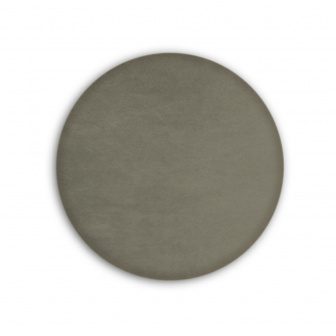 Čalúnený nástenný panel kolo - priemer 50 cm, výška 5 cm - šedobéžová