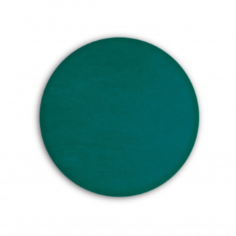 Čalúnený nástenný panel kolo - priemer 30 cm, výška 5 cm - tyrkysová