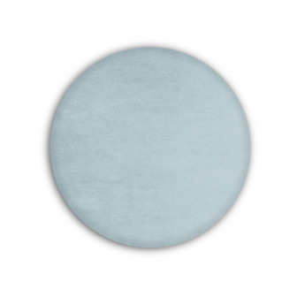 Čalúnený nástenný panel kolo - priemer 50 cm, výška 5 cm - šedozelená