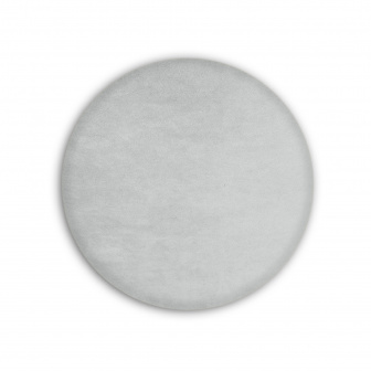 Čalúnený nástenný panel kolo - priemer 20 cm, výška 3 cm - popolavá